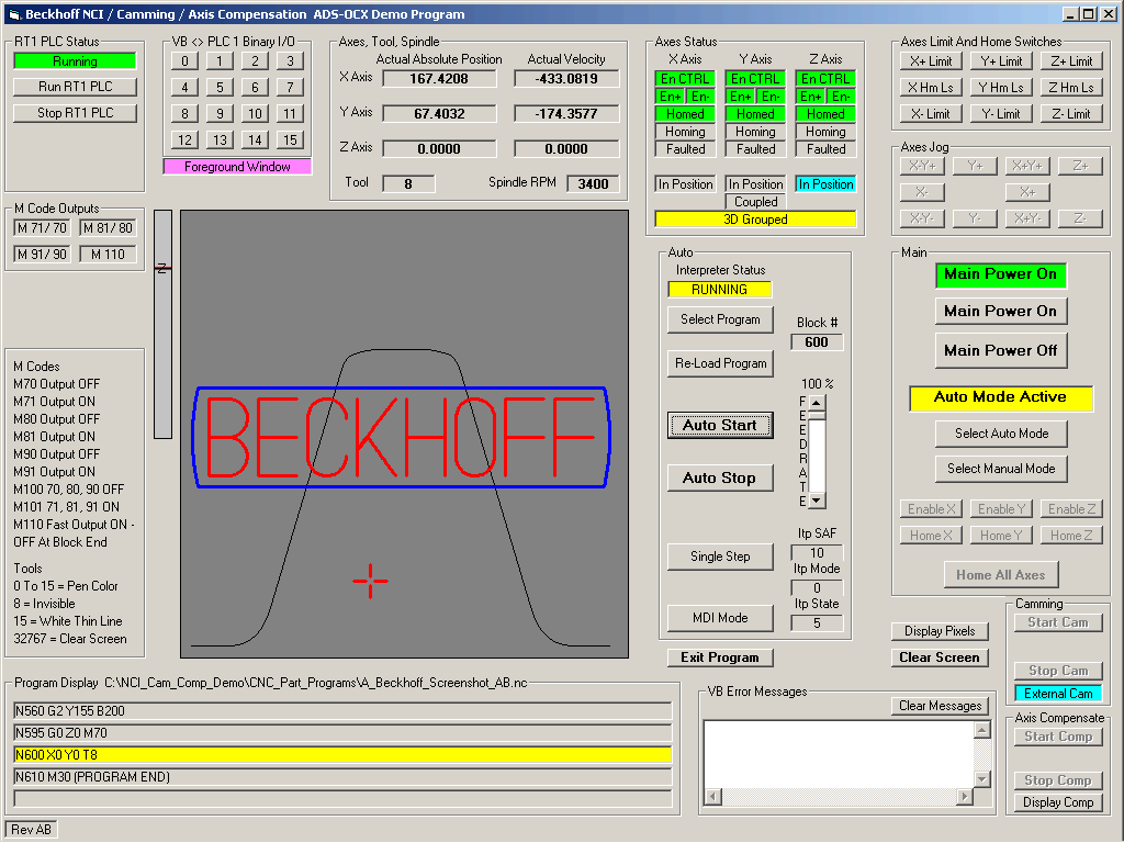 Freeline Controls Beckhoff Cnc Nci Cam Demo Program